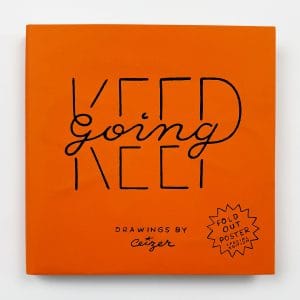 Keep Going Book + Orange Sleeve Poster