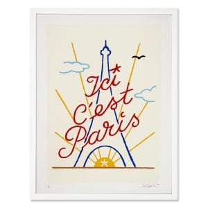 Ici C'est Paris Art Print Framed