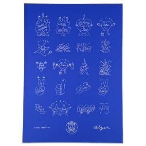 PSG Tattoo Sheet (Blue)