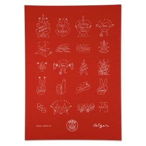 PSG Tattoo Sheet (Red)